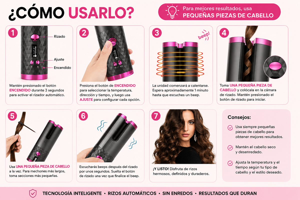 CURLGO™ Rizador Automático Inalámbrico