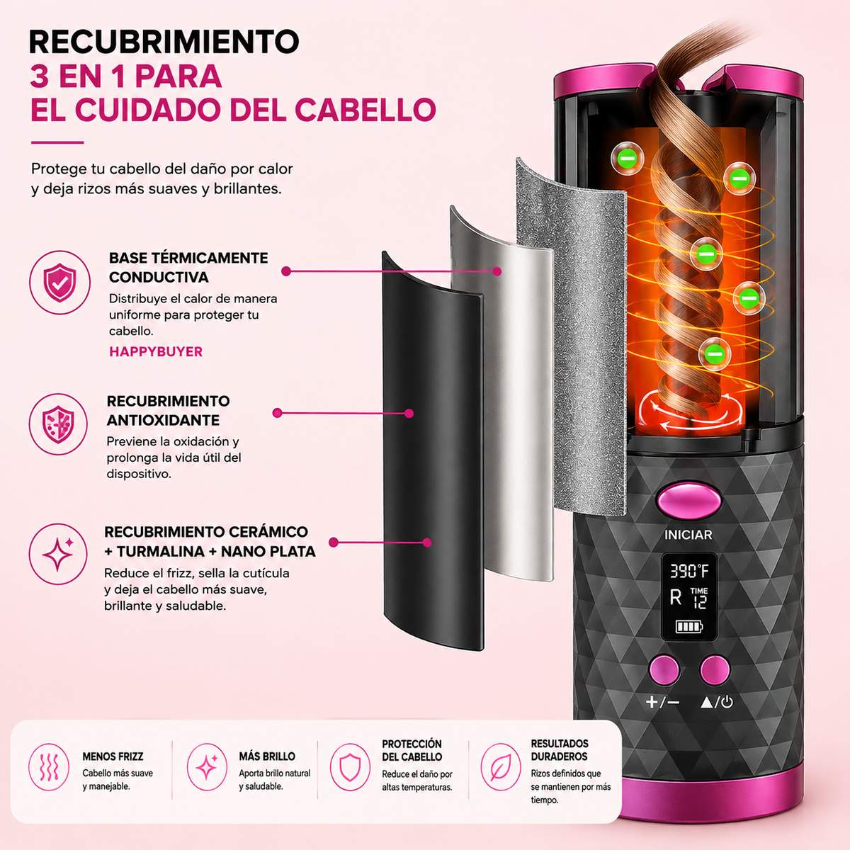 CURLGO™ Rizador Automático Inalámbrico